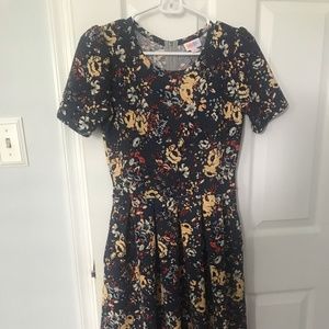 Lula Roe Amelia floral print dress